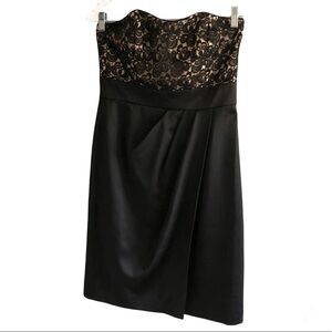 White House Black Market strapless lace dress